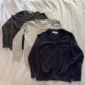 Kids Sweater Set - Dark Gray, Light Gray, and Navy